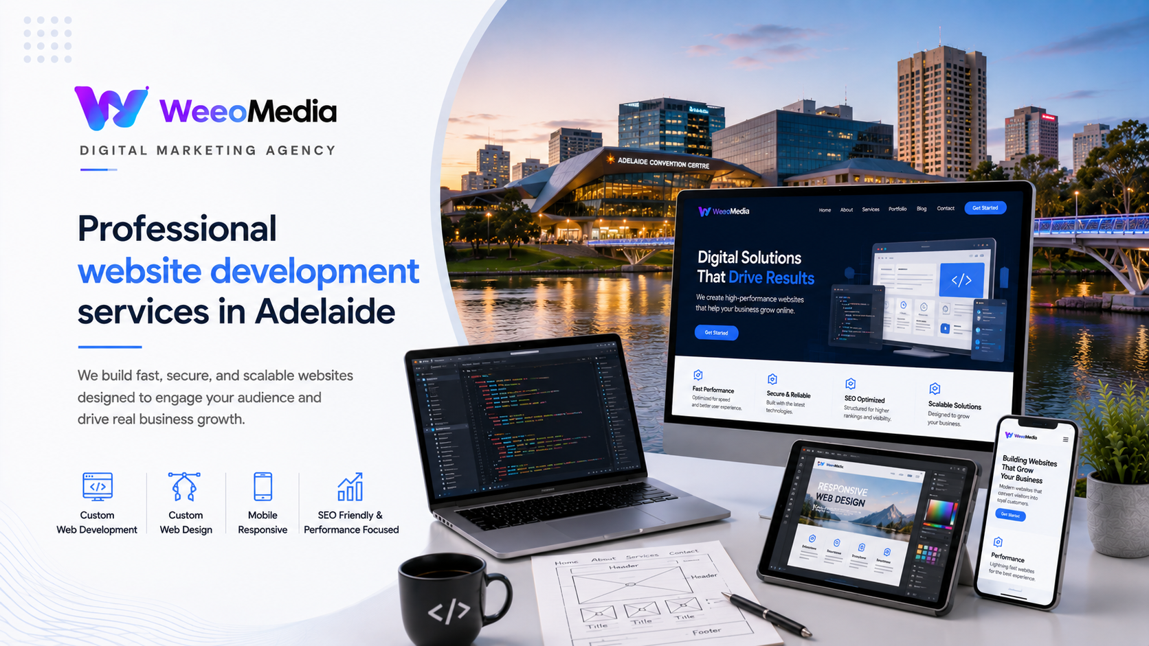 Custom Web Design & SEO Solution Adelaide