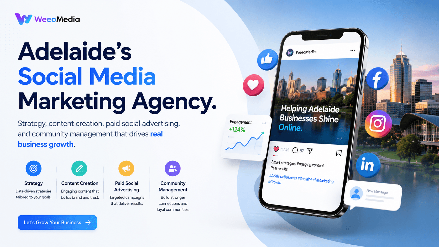 Expert Social Media Management Adelaide | Weeomedia